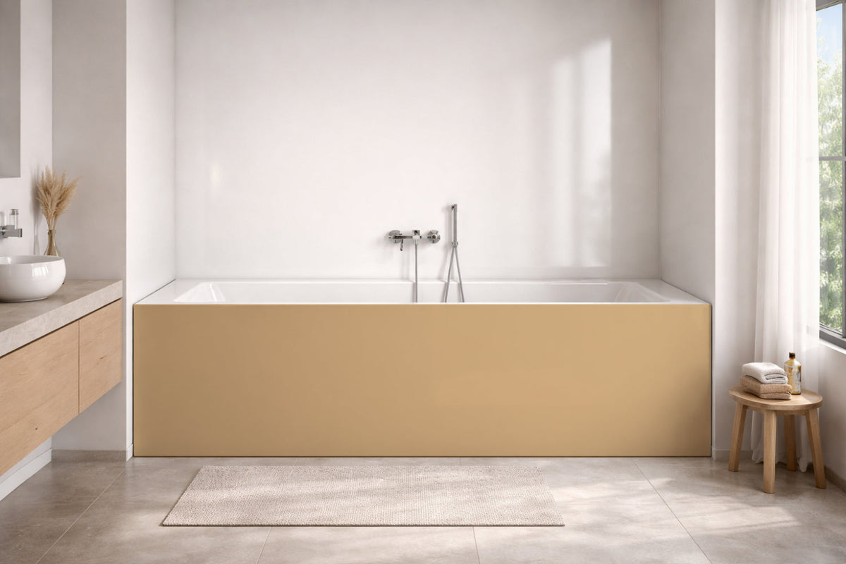 Badewannenverkleidung Einfarbig #D0B083 RAL 1001 (Beige)
