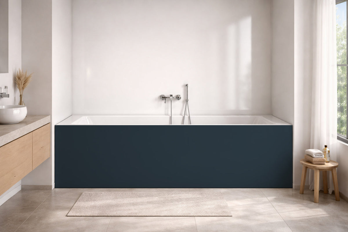 Badrückwand Einfarbig RAL 5008 Graublau