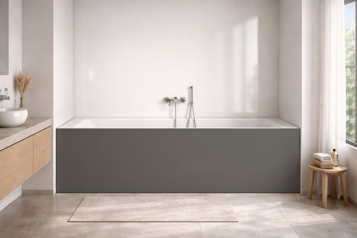 Badewannenverkleidung Einfarbig RAL 7039 Quarzgrau