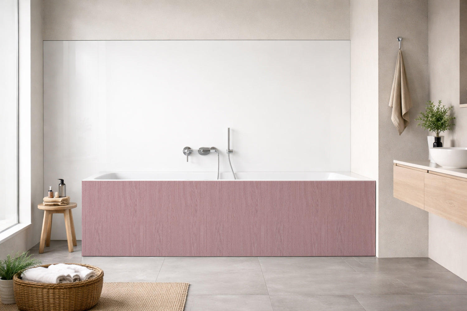Badewannenverkleidung Holzoptik