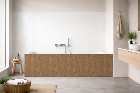 Badewannenverkleidung Holzoptik
