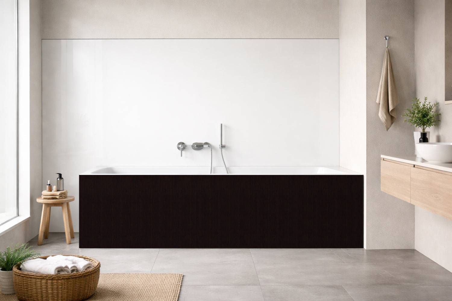 Badewannenverkleidung Holzoptik