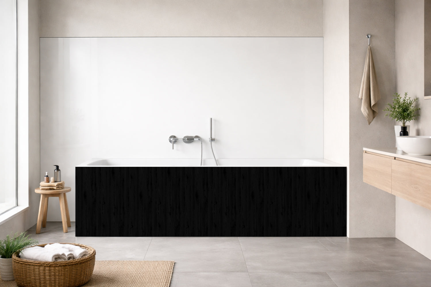 Badewannenverkleidung Holzoptik