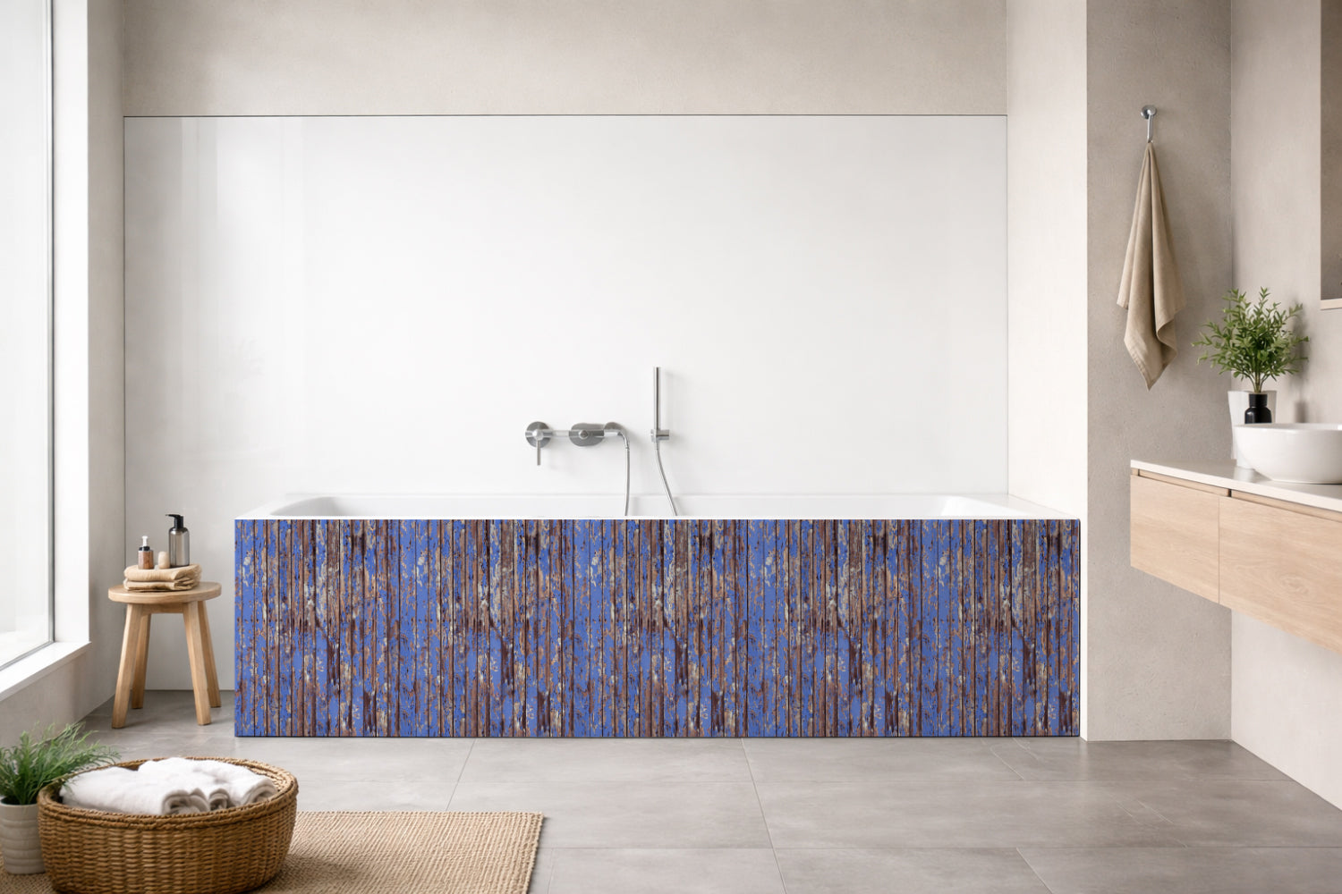 Badewannenverkleidung Holzoptik