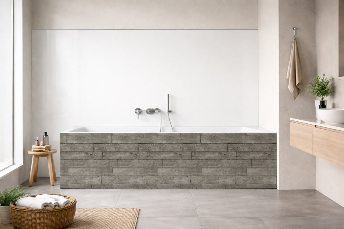 Badewannenverkleidung Holzoptik