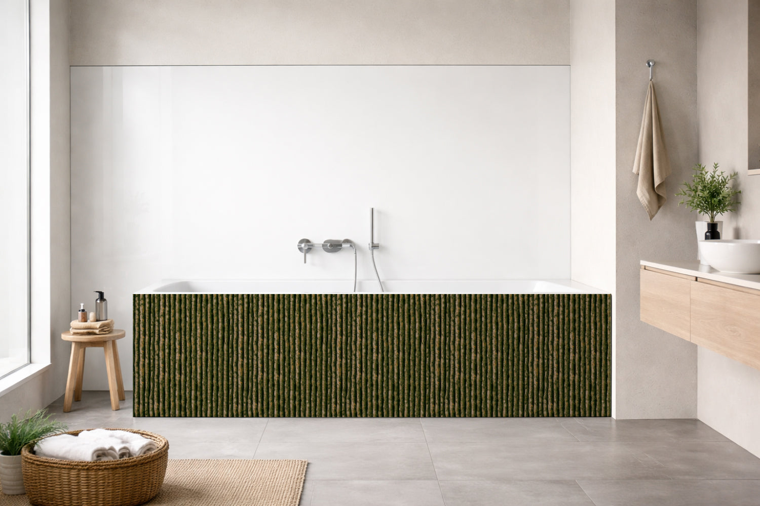 Badewannenverkleidung Holzoptik
