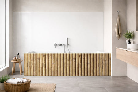 Badewannenverkleidung Holzoptik