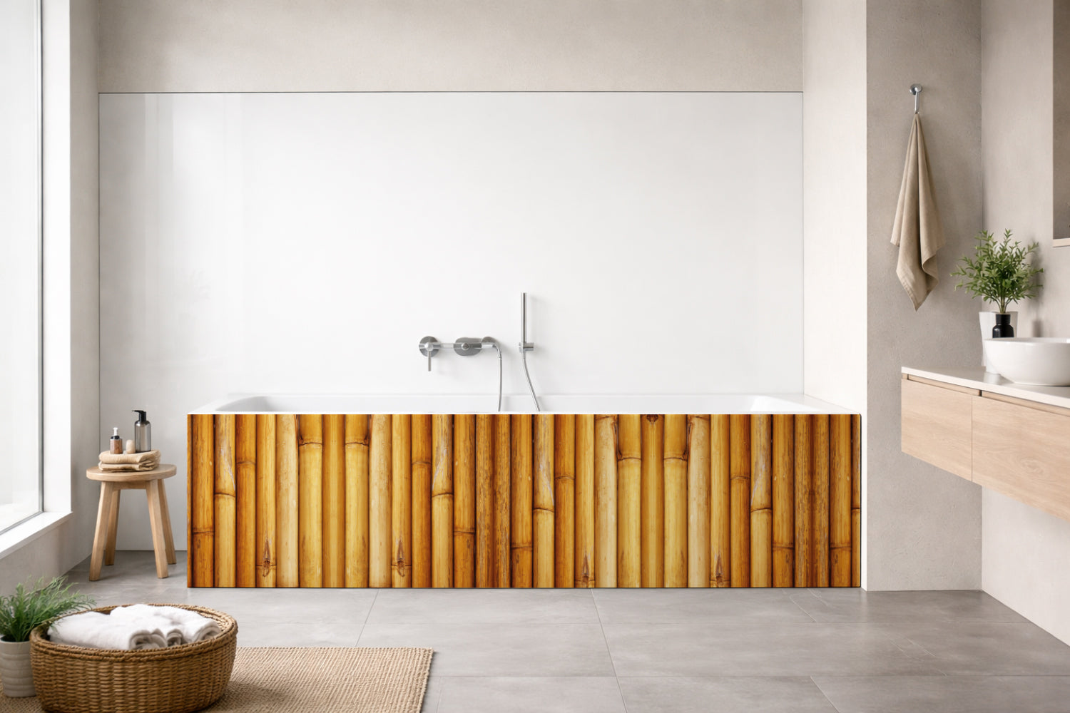 Badewannenverkleidung Holzoptik
