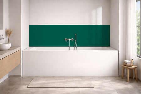 Badewannenverkleidung Einfarbig RAL 6026 (Opalgrün)