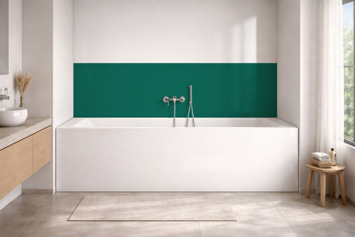 Badewannenverkleidung Einfarbig RAL 6036 Perlopalgrün