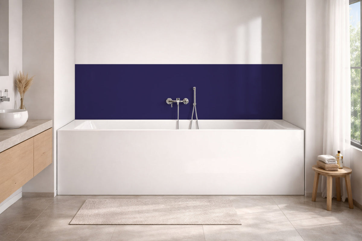 Badewannenverkleidung Einfarbig RAL 5022 Nachtblau