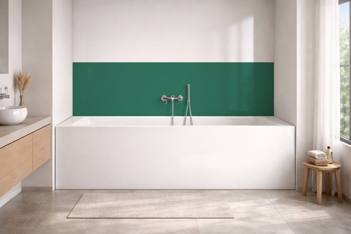 Badewannenverkleidung Einfarbig RAL 6000 – Platinagrün