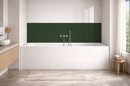Badewannenverkleidung Einfarbig RAL 6020 Chromoxidgrün