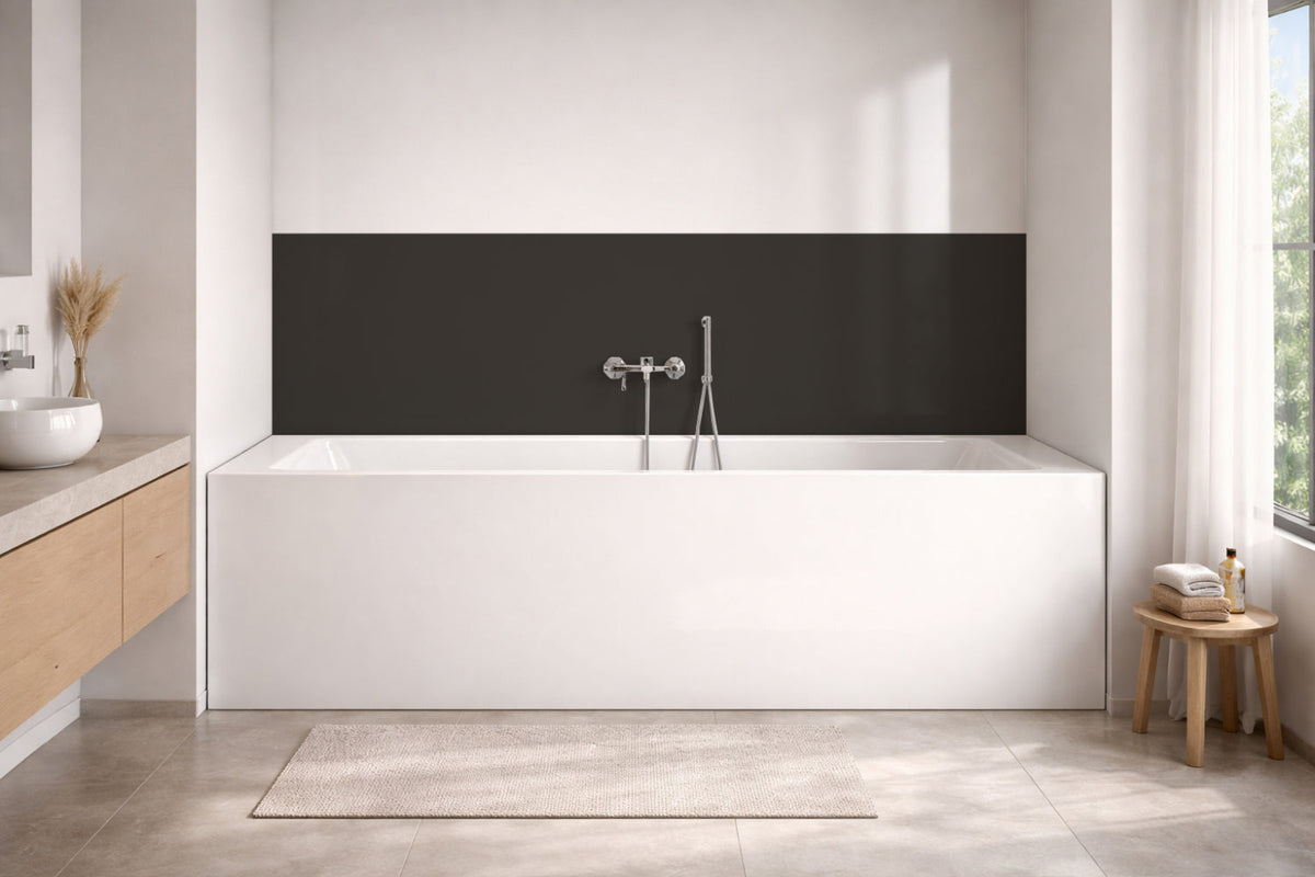 Badewannenverkleidung Einfarbig RAL 6015 Schwarzoliv