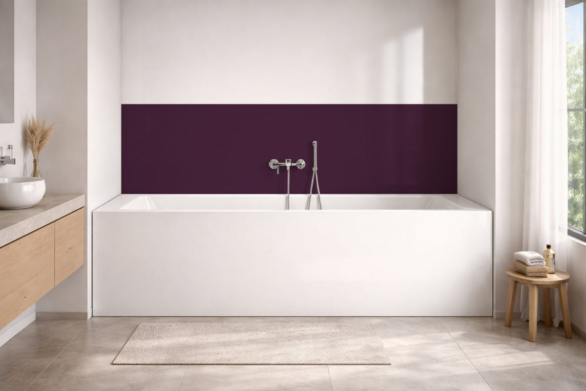 Badewannenverkleidung Einfarbig RAL 4007 Purpurviolett