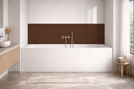 Badewannenverkleidung Einfarbig RAL 8011 Nussbraun