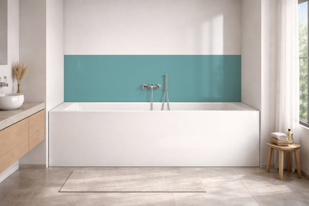 Badewannenverkleidung Einfarbig RAL 6034 Pastelltürkis