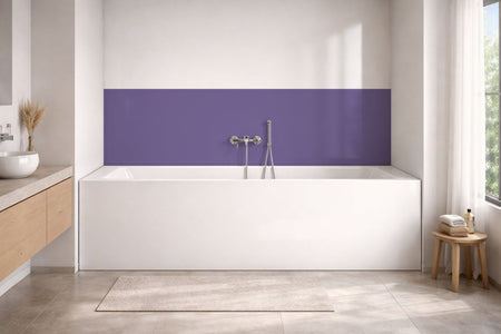 Badewannenverkleidung Einfarbig RAL 4005 Blaulila