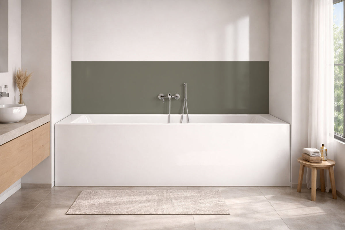 Badewannenverkleidung Einfarbig RAL 7003 Moosgrau