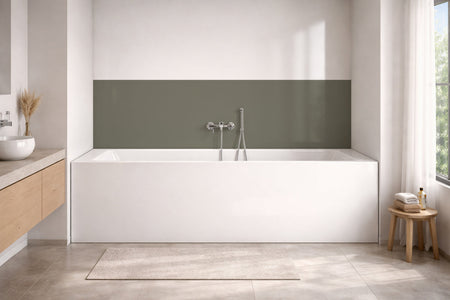 Badewannenverkleidung Einfarbig RAL 7003 Moosgrau