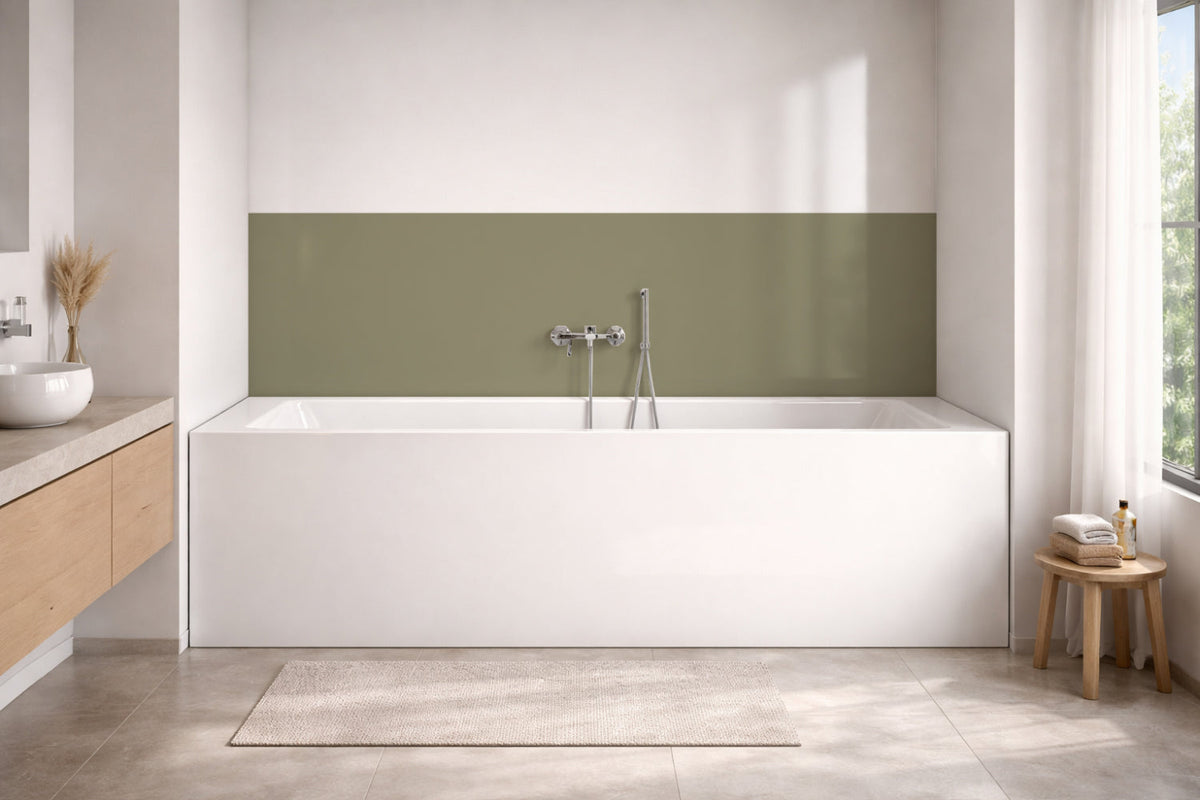 Badewannenverkleidung Einfarbig RAL 7034 Gelbgrau