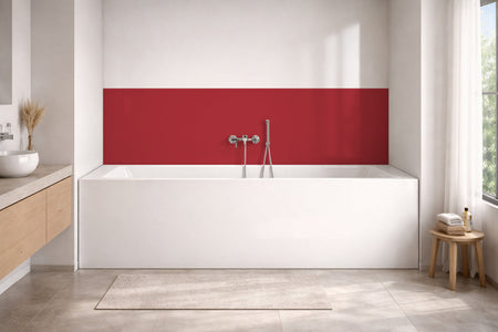 Badewannenverkleidung Einfarbig RAL 3031 Orientrot