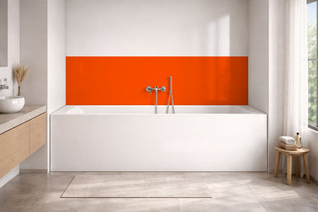 Badewannenverkleidung Einfarbig RAL 2005 Leuchtorange