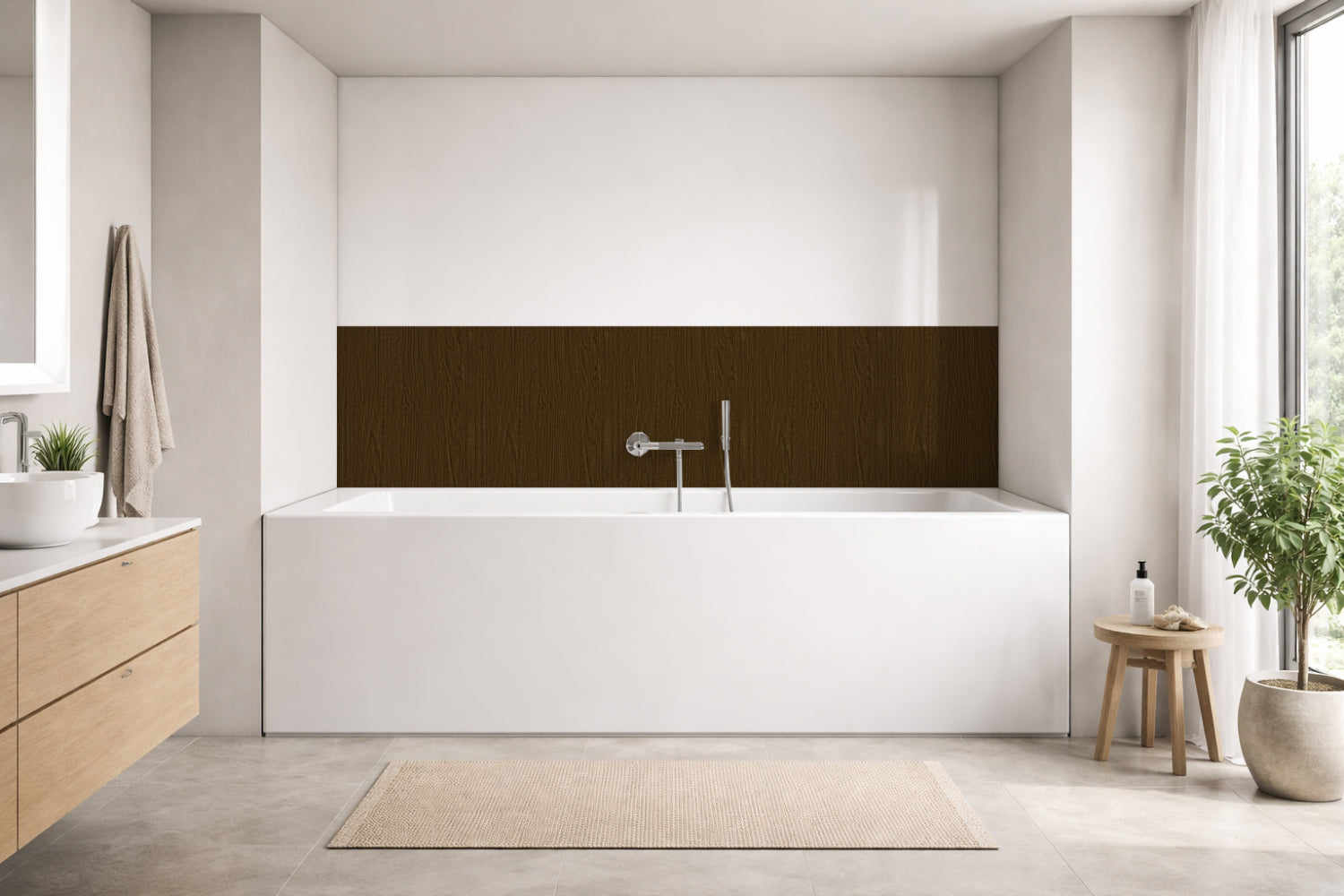 Badewannenverkleidung Holzoptik