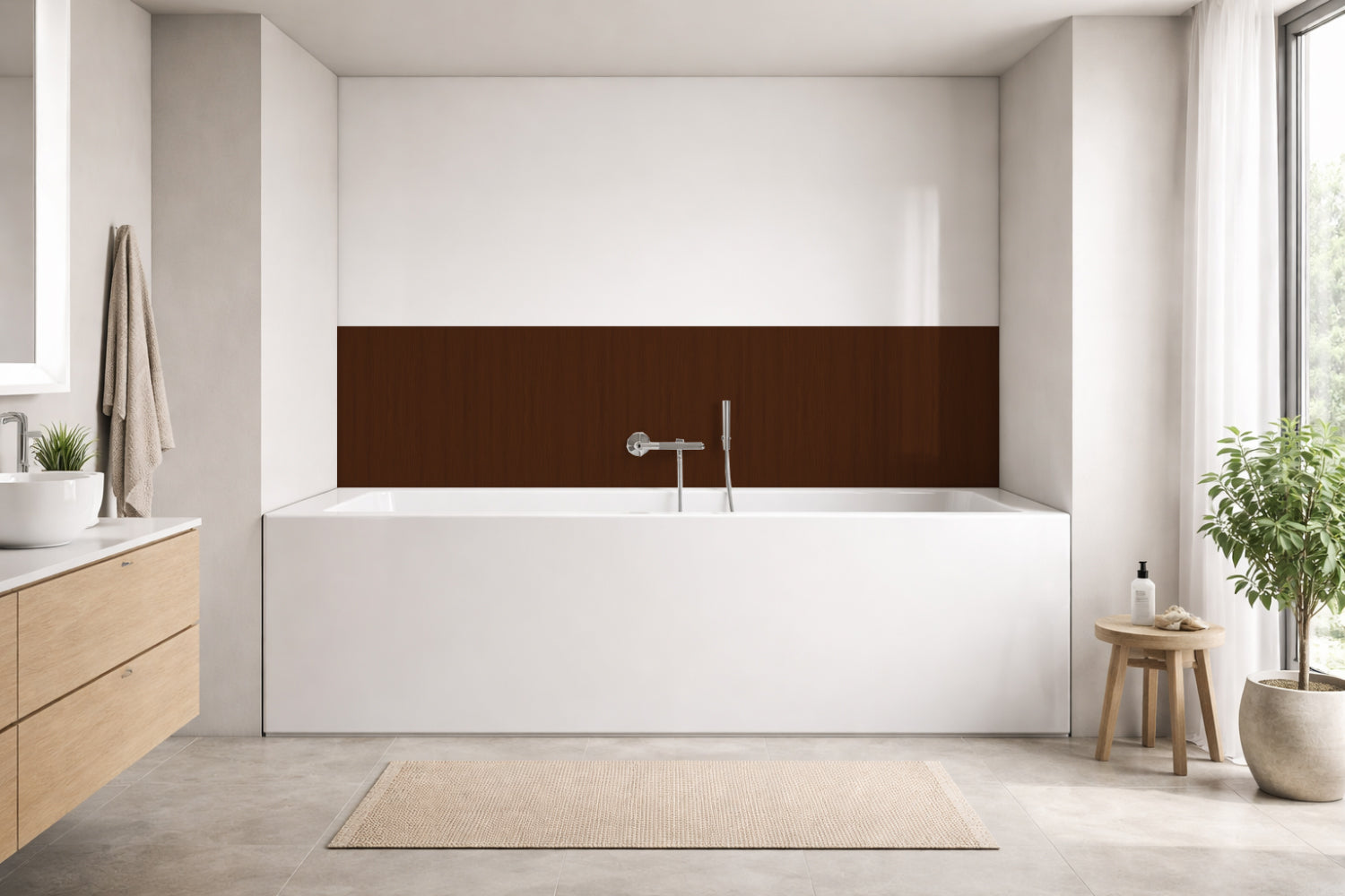 Badewannenverkleidung Holzoptik