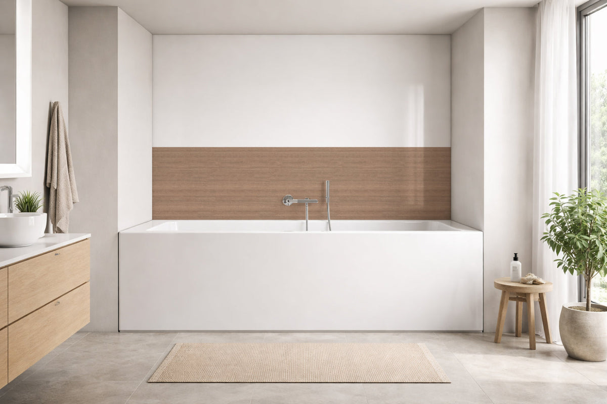 Badewannenverkleidung Holzoptik