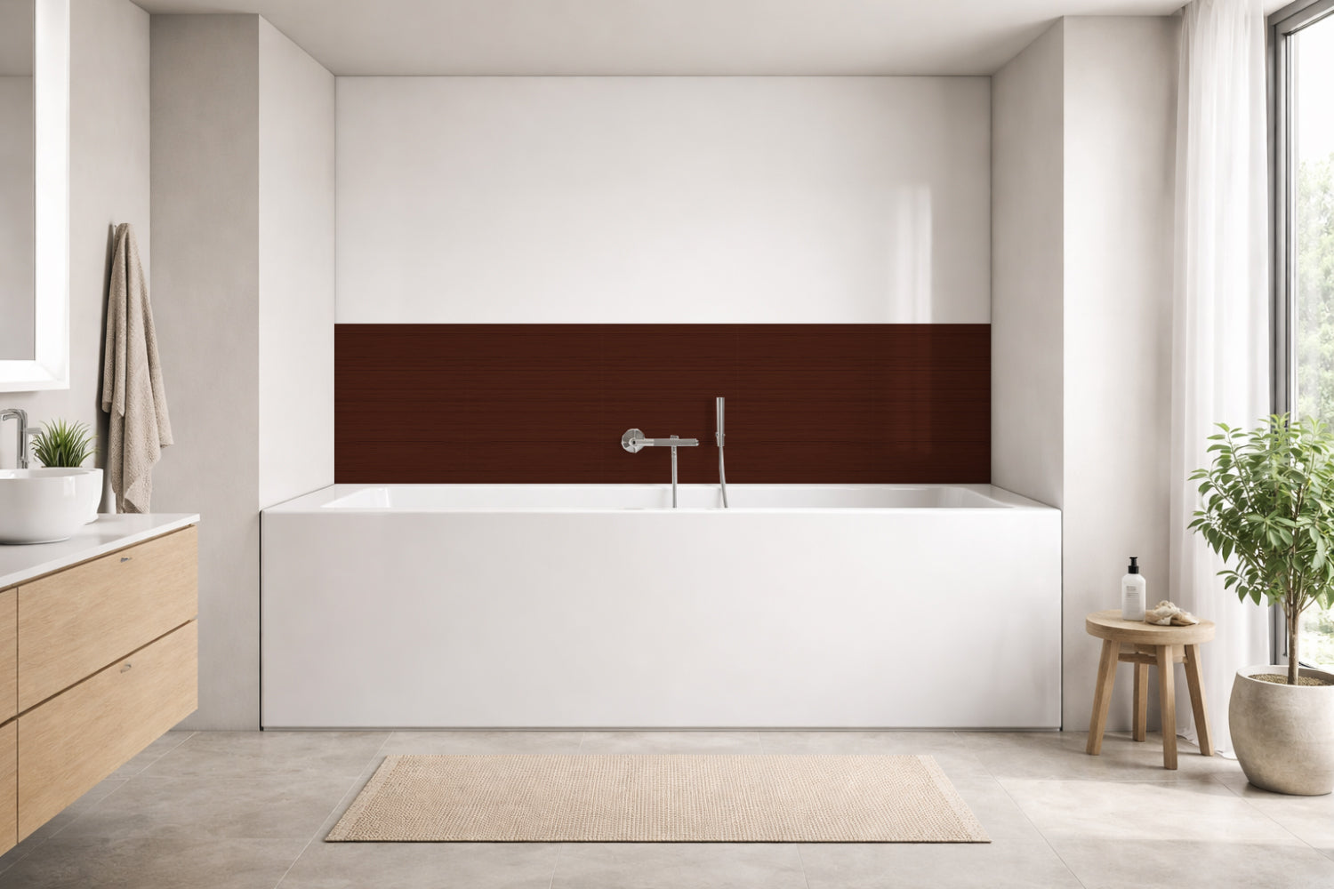 Badewannenverkleidung Holzoptik