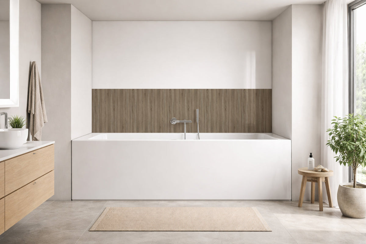 Badewannenverkleidung Holzoptik