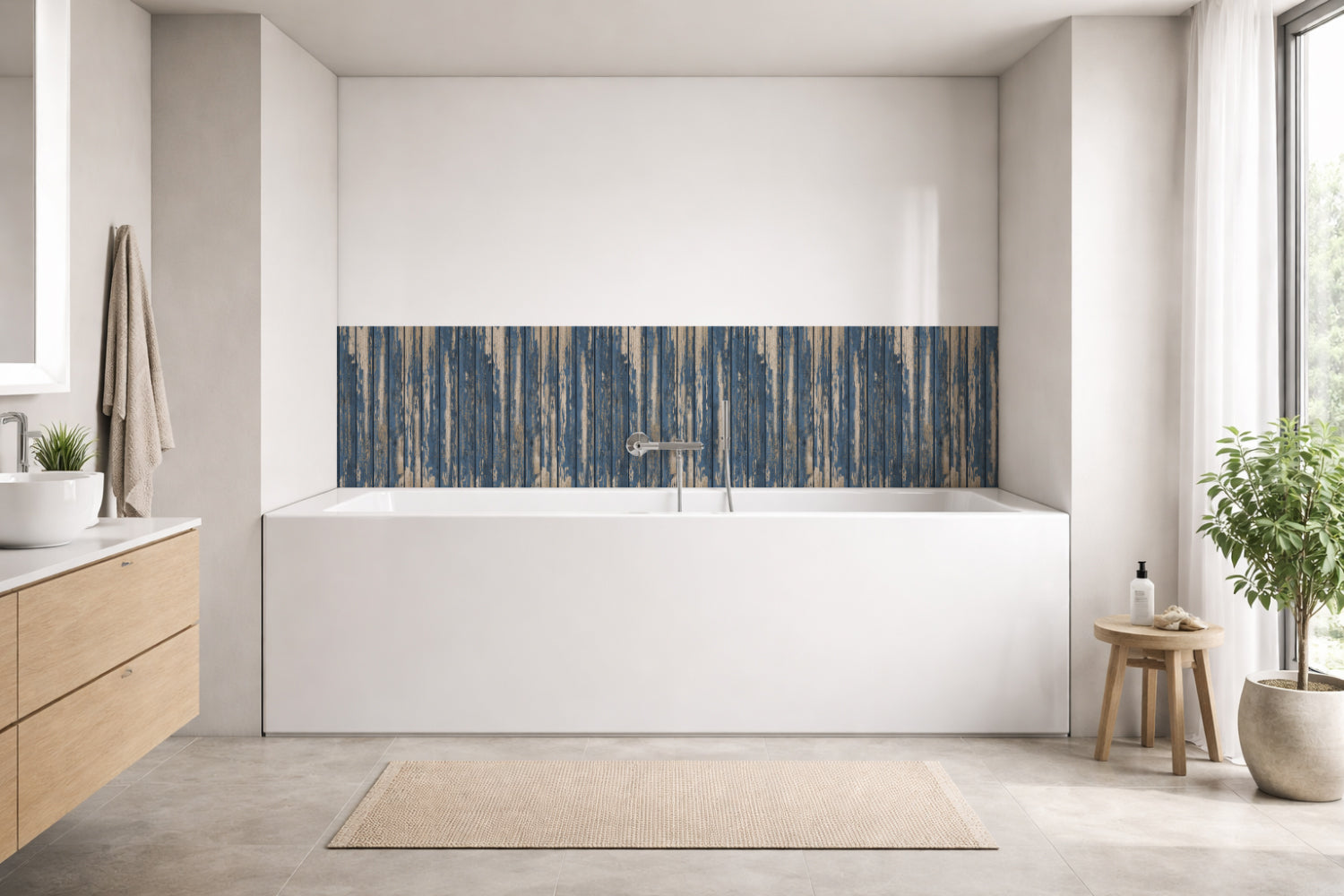 Badewannenverkleidung Holzoptik