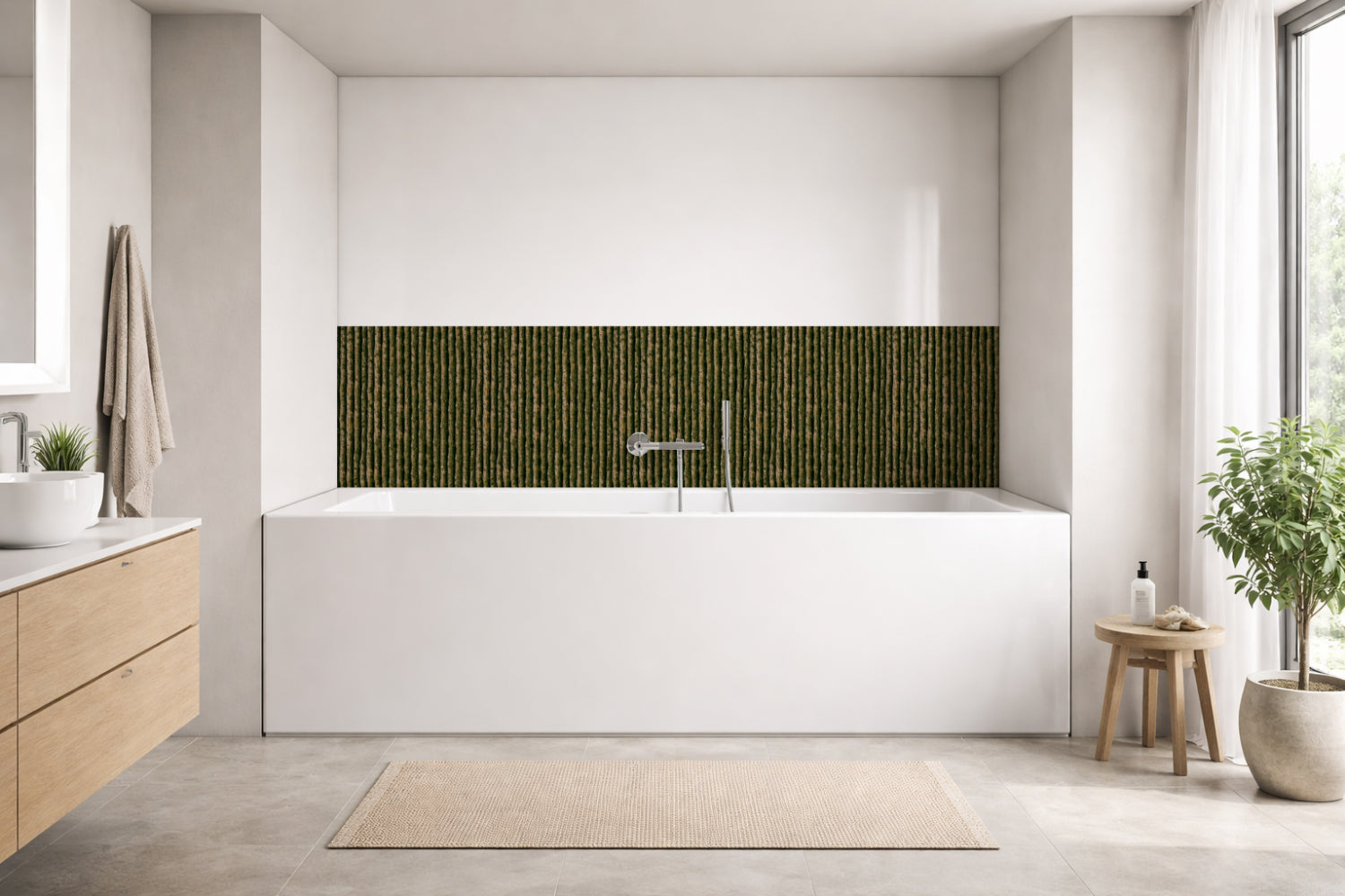 Badewannenverkleidung Holzoptik