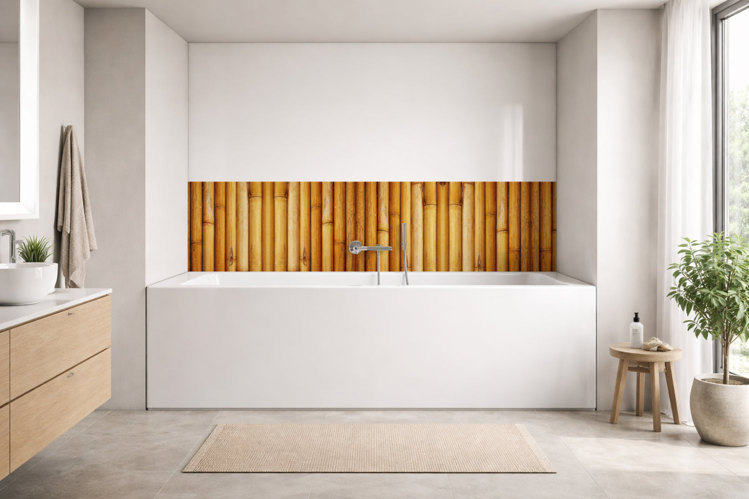 Badewannenverkleidung Holzoptik