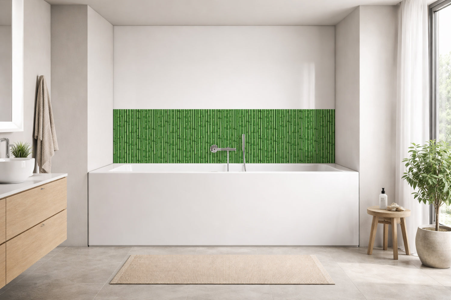 Badewannenverkleidung Holzoptik