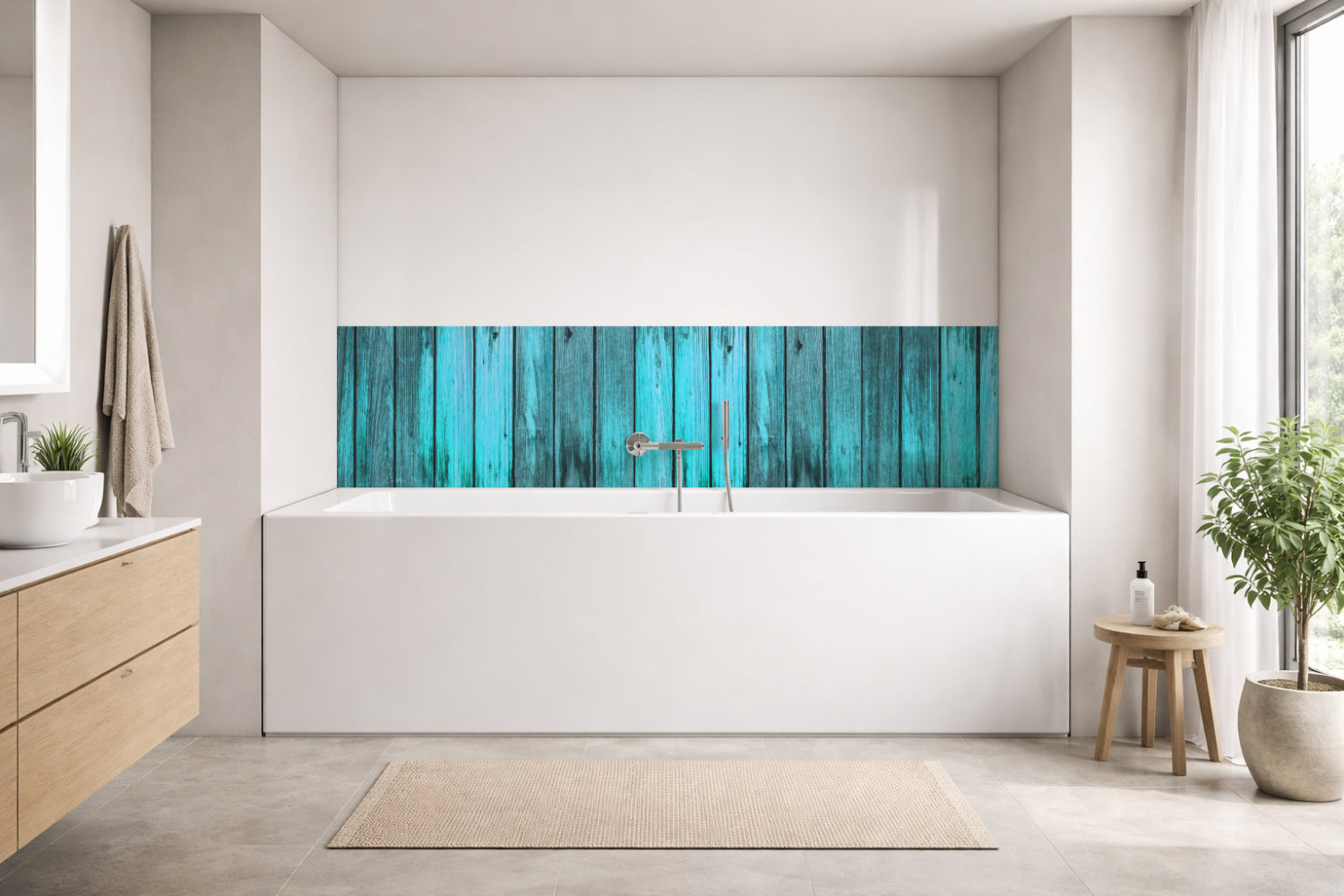 Badewannenverkleidung Holzoptik