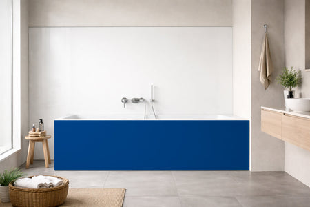 Badrückwand Einfarbig RAL 5005 (Signalblau)