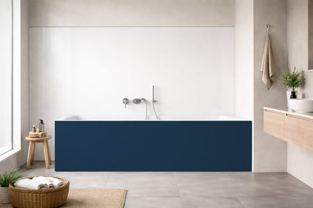 Badrückwand Einfarbig RAL 5009 Azurblau