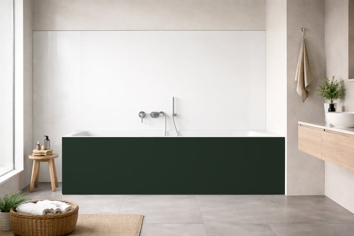 Badewannenverkleidung Einfarbig RAL 6009 Tannengrün