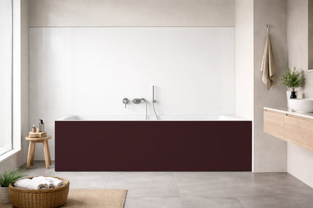 Badewannenverkleidung Einfarbig RAL 3007 Schwarzrot