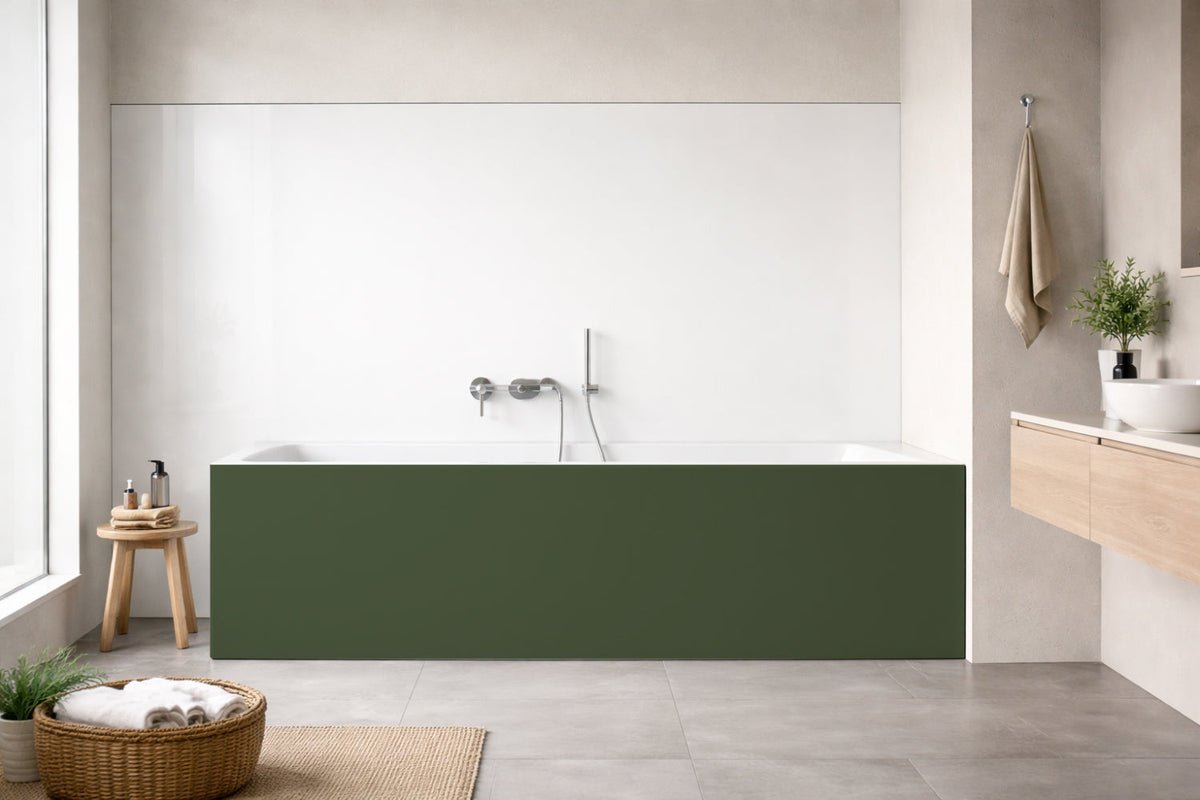 Badewannenverkleidung Einfarbig RAL 6003 Olivgrün