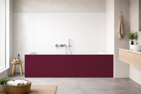 Badrückwand Einfarbig RAL 4004 Bordeauxviolett