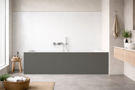Badrückwand Einfarbig RAL 7039 Quarzgrau