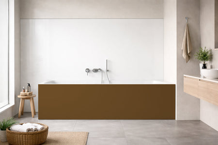 Badewannenverkleidung Einfarbig RAL 8008 Olivbraun