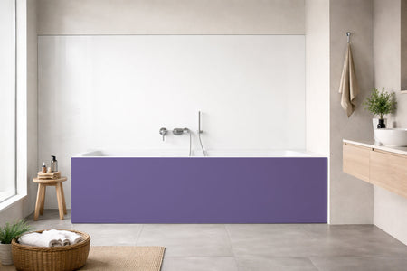 Badewannenverkleidung Einfarbig RAL 4005 Blaulila
