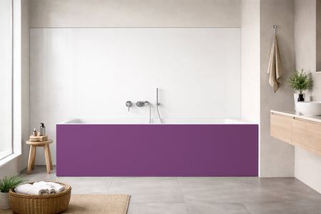 Badrückwand Einfarbig RAL 4008 Signalviolett