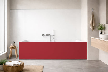 Badewannenverkleidung Einfarbig RAL 3031 Orientrot