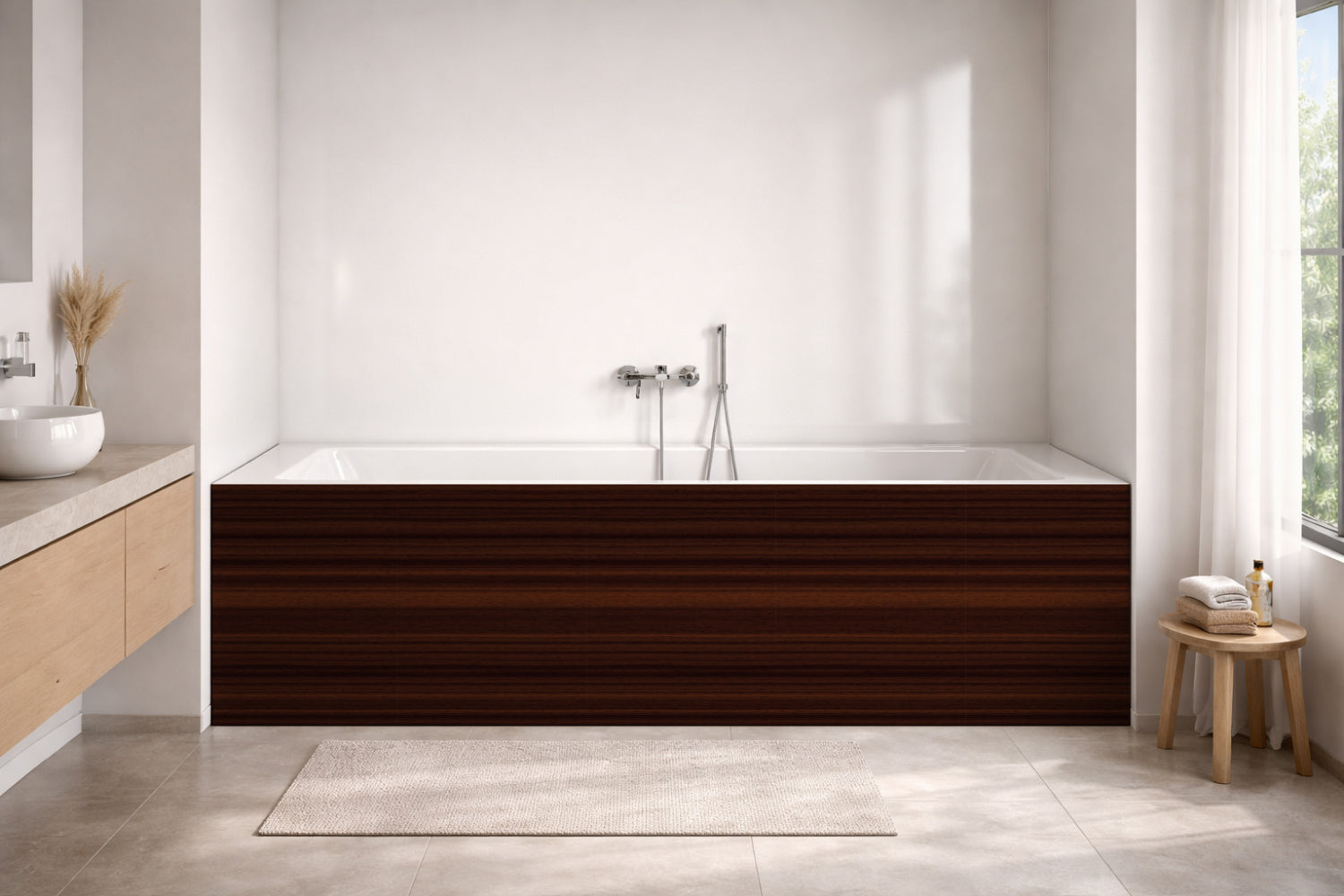 Badewannenverkleidung Holzoptik