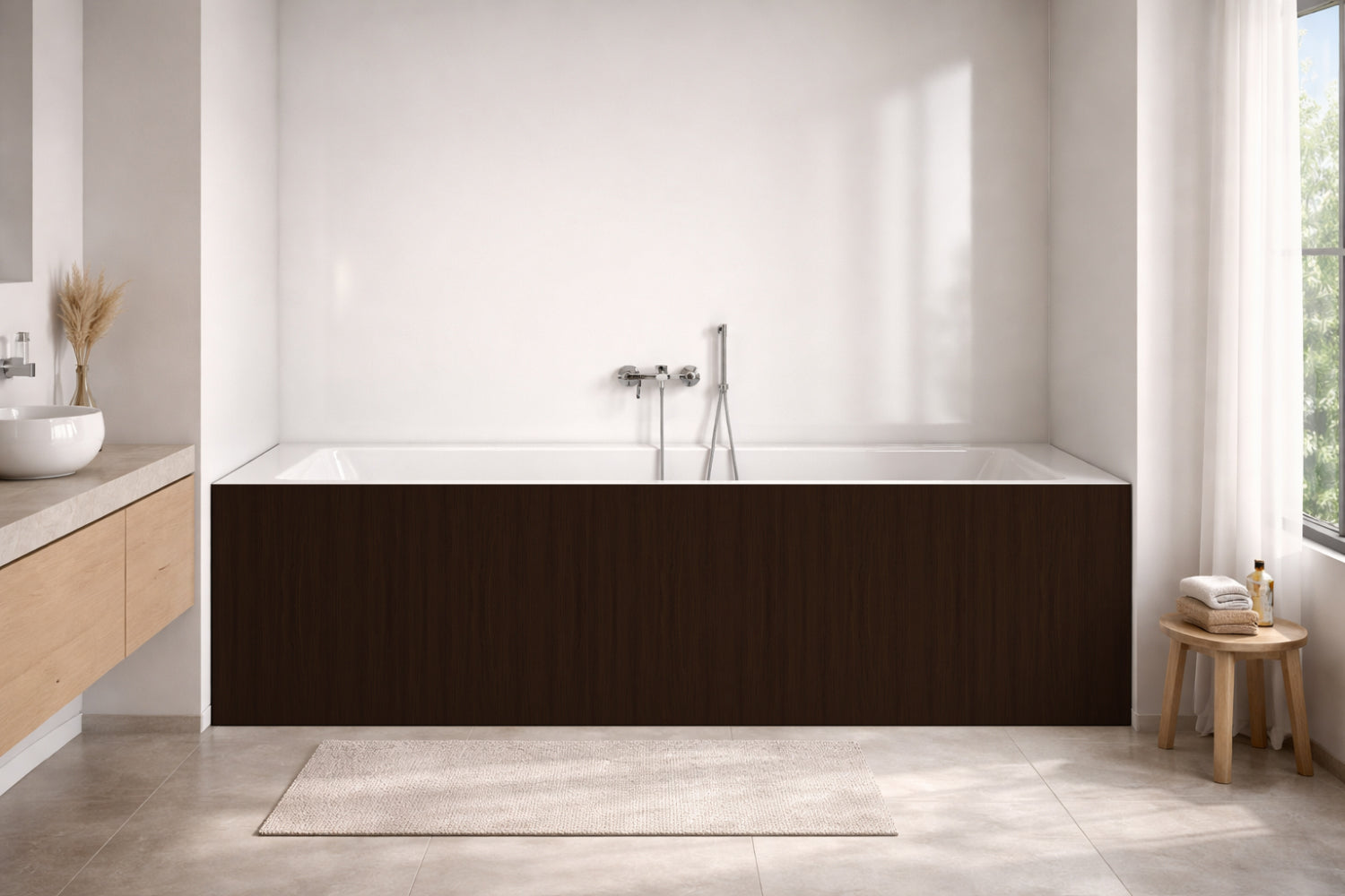 Badewannenverkleidung Holzoptik
